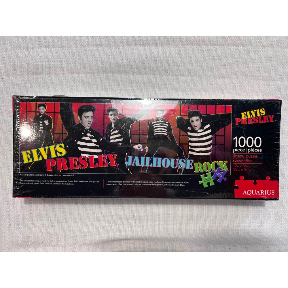Elvis Presley Jailhouse Rock 1000 Piece Slim Jigsaw Puzzle Aquarius 6240 12x36in